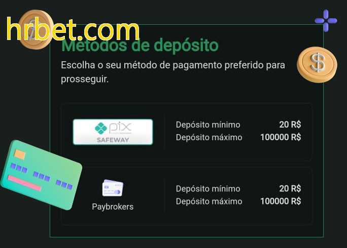 O cassino hrbet.combet oferece uma grande variedade de métodos de pagamento